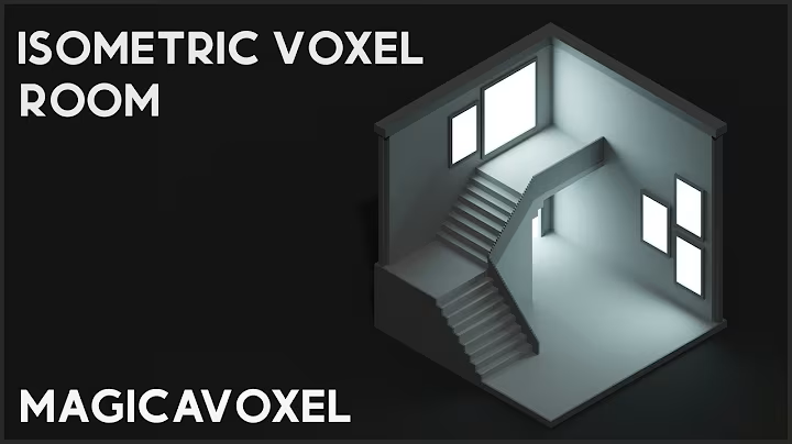 MagicaVoxel Tutorials EP1: Complete Guide On How to Make an Isometric Room In MagicaVoxel