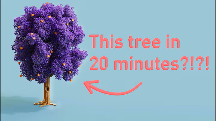 Magicavoxel - Organic looking trees in 20 minutes.
