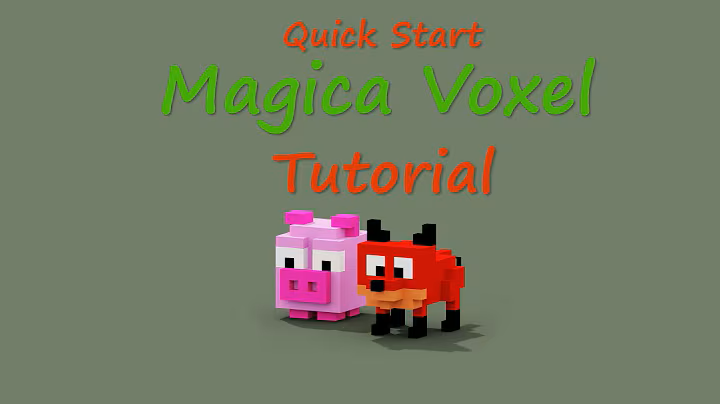 MagicaVoxel Quick Start Beginner Tutorial